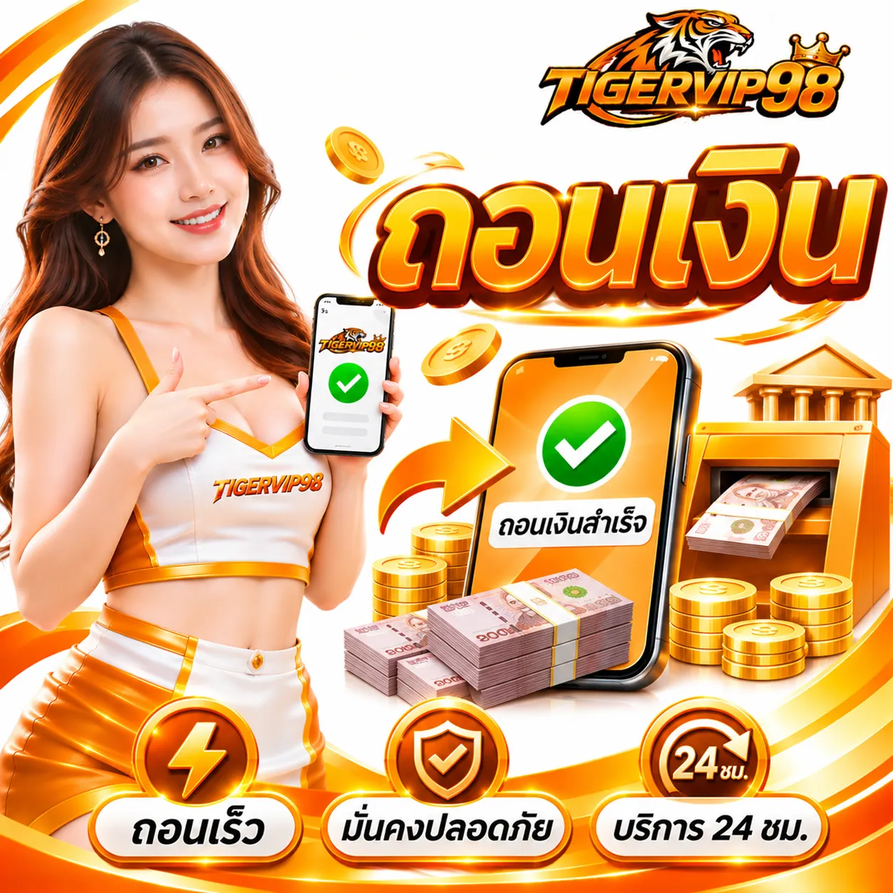 ฝาก ถอน อัตโนมัติ 24 ชั่วโมง 2 วินาทีก็เล่นได้ ไม่ต้องแจ้ง